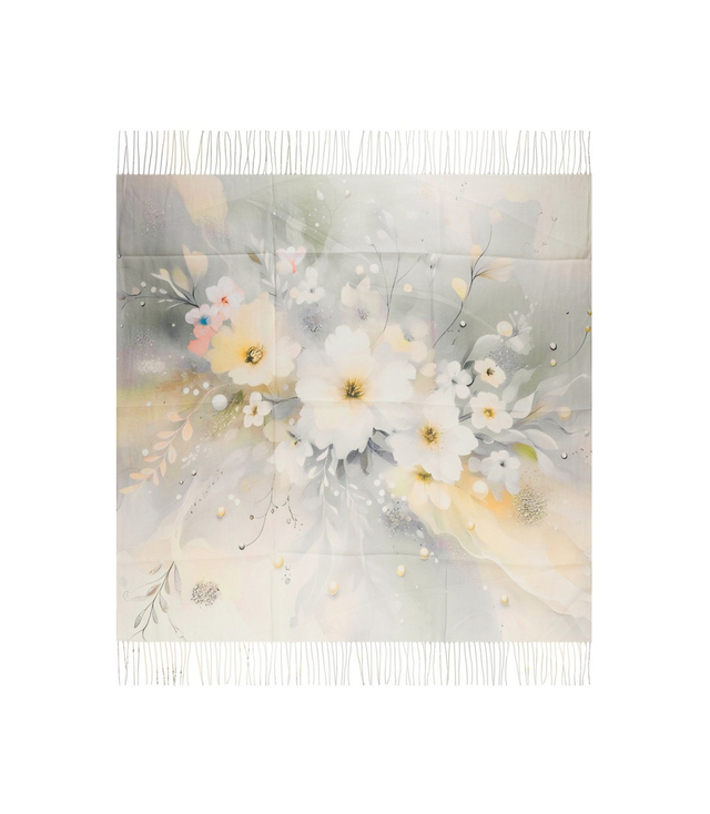 Women's floral pattern scarf 180x70