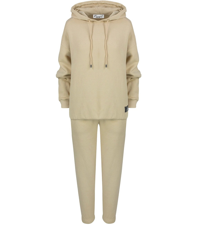 Oversize smooth cotton sports tracksuit MARGARET