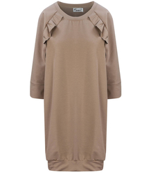 Sukienka bluza dresowa BASIC z falbanką