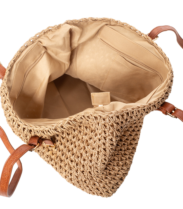 Summer bag shoulder shopper bag braided 