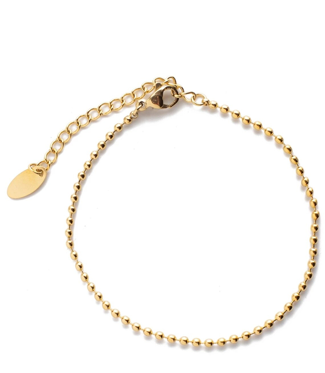 Gold bracelet composed of small balls