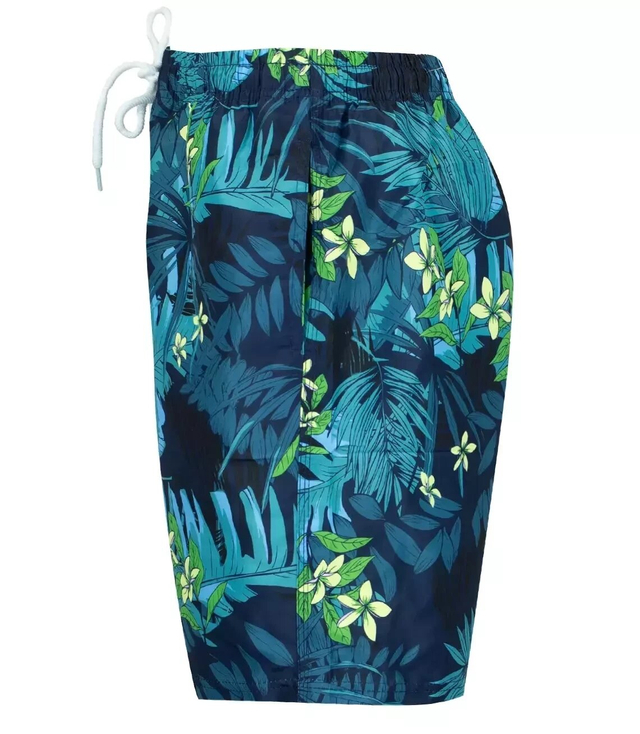 Shorts swim shorts in flowers and leaves