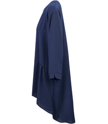 Oversize tunic shirt longer at the back