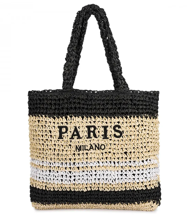 PARIS MILANO striped boho handbag