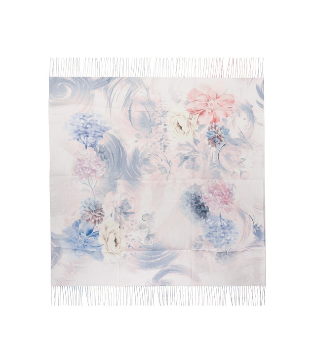 Women's scarf with floral pattern 100x100