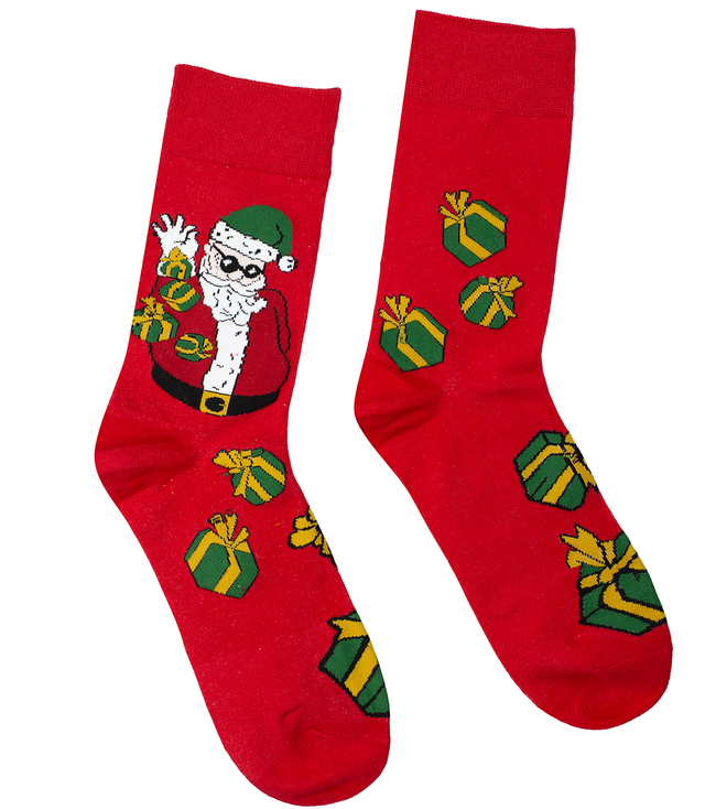 Men's Christmas socks - winter, warm, Christmas patterns