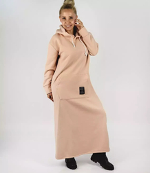 Long sweatshirt oversized tracksuit dress