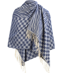 Fashionable two-color zebra shawl scarf