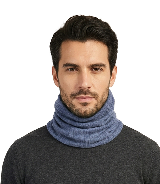 Men's knitted insulated chimney - universal, winter