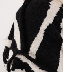 Trapeze Patterned Knit Dress TWIGGY