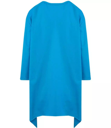 Oversize sweatshirt blouse with asymmetric bottom