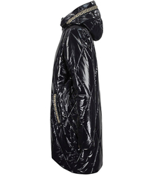 Long winter quilted shiny JACKET