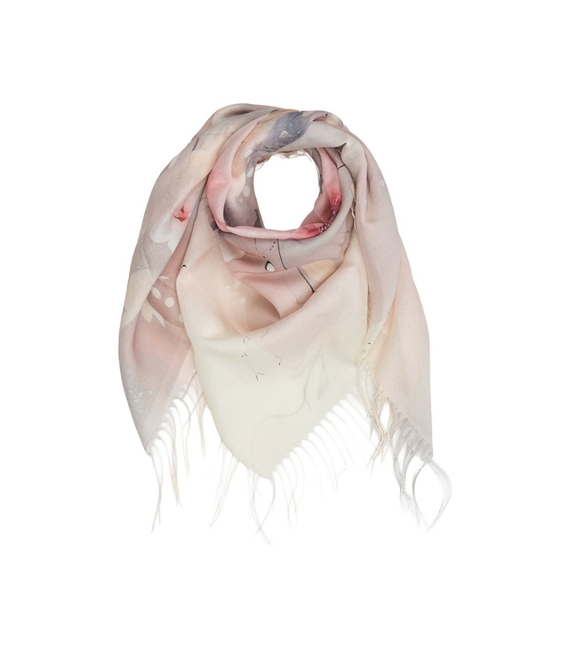 Women's floral pattern scarf 180x70