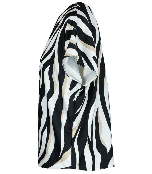 Elegant V-neck blouse with DIANA patterns