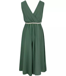 Smooth airy striped jumpsuit REBEKA