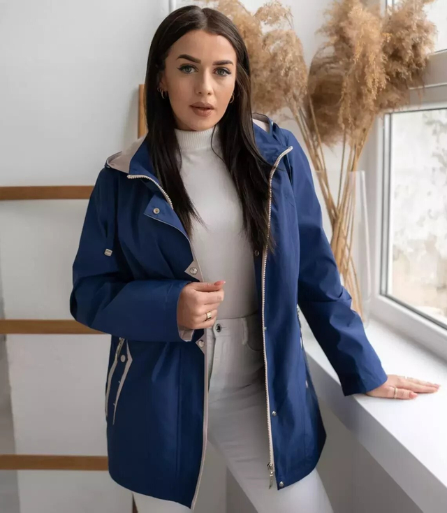 Damska kurtka przejściowa kaptur AGATA