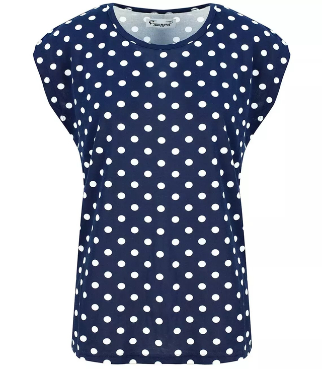 Blouse top women's Tshirt print peas