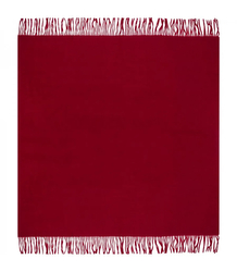 One-color shawl shlik scarf with fringe GRACE