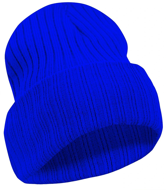 Czapka unisex Uniwersalna Beanie prażkowana dzianina