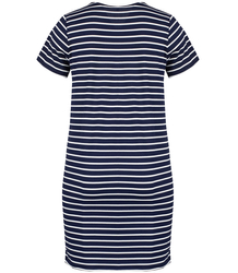 MIRIAM nautical striped dress with flowers