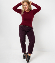 Comfortable knit longsleeve sweater blouse BESSI