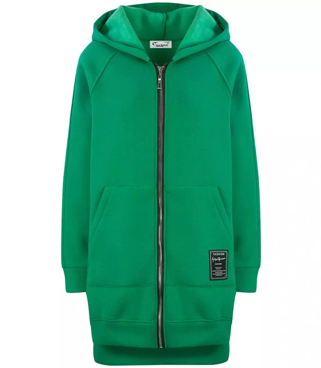 Ciepła oversizowa bluza BASIC rozpinana