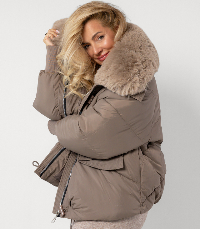IRMA winter bomber jacket with detachable sheepskin jacket