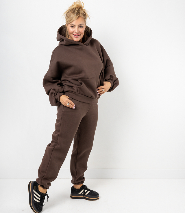 Warm thick tracksuit set sweatshirt + pants STELLA