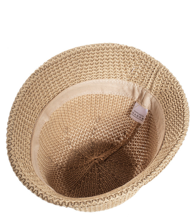 Braided straw hat BUCKET HAT