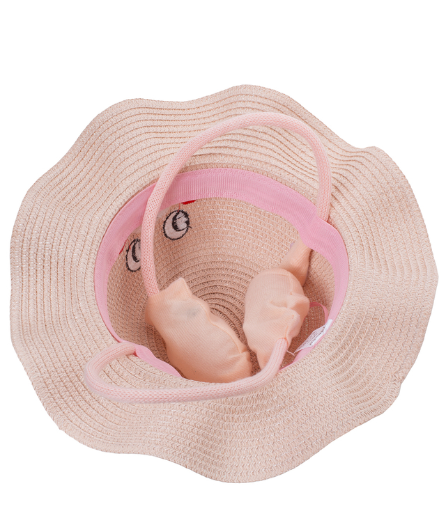 Children's hat with a dog's face and lifting ears