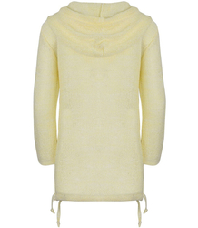 Ażurowy rozpinany sweter kaptur Kardigan