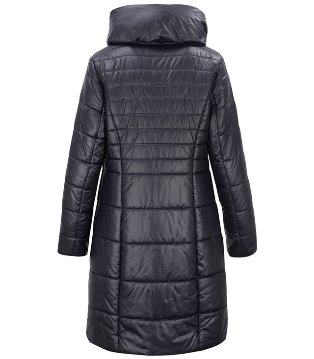 Long elegant quilted insulated coat for women AMELIA