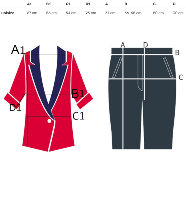 Women's set of shirt and shorts with print toile de Jouy CAMILA