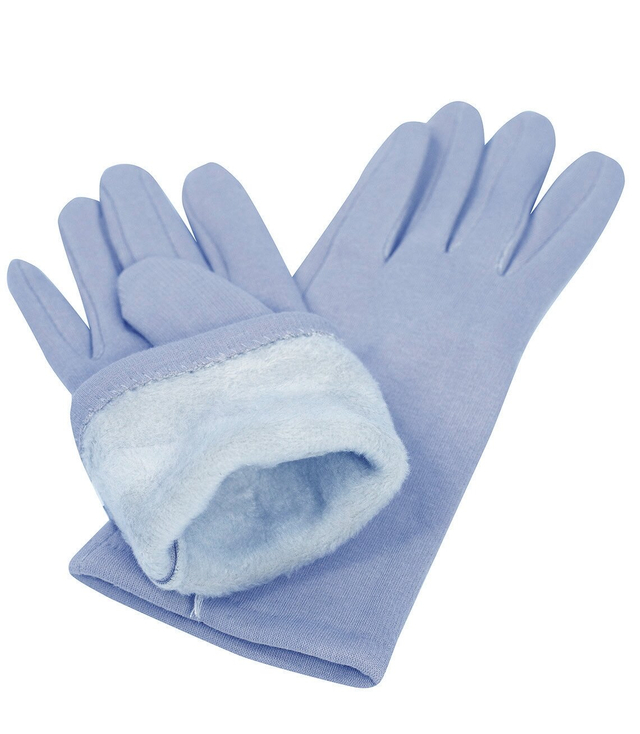 Women's gloves insulated with fur buttons Touch Five-fingered