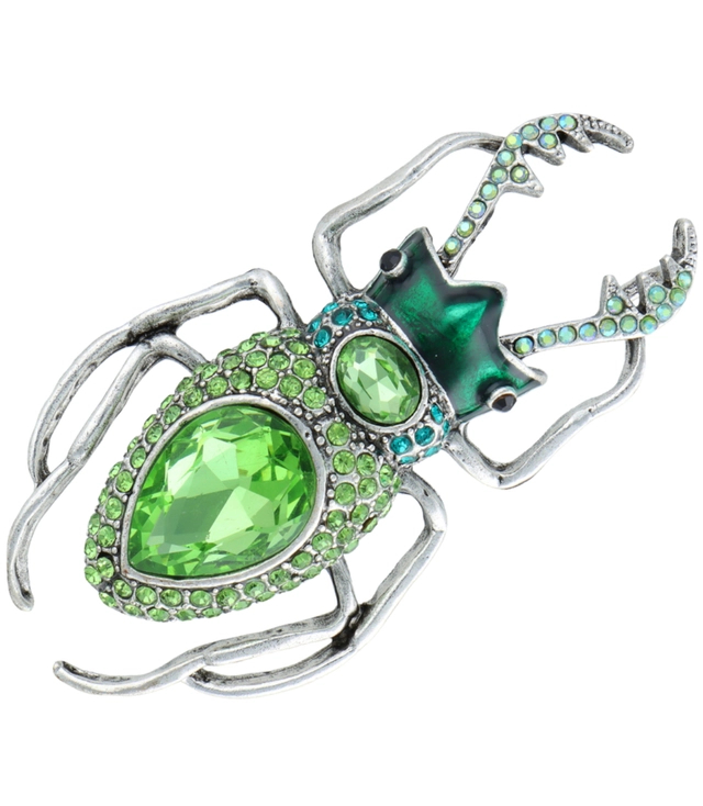 Zirconia Brooch Elegant Beautiful Ornamental Safety Pin Insect