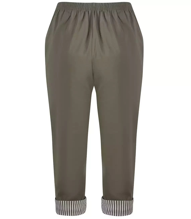 3/4 stripe thin elasticated trousers