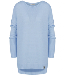 Women's smooth loose sweater with longer back SOPHIA
