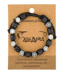 Men's bracelet with natural stones