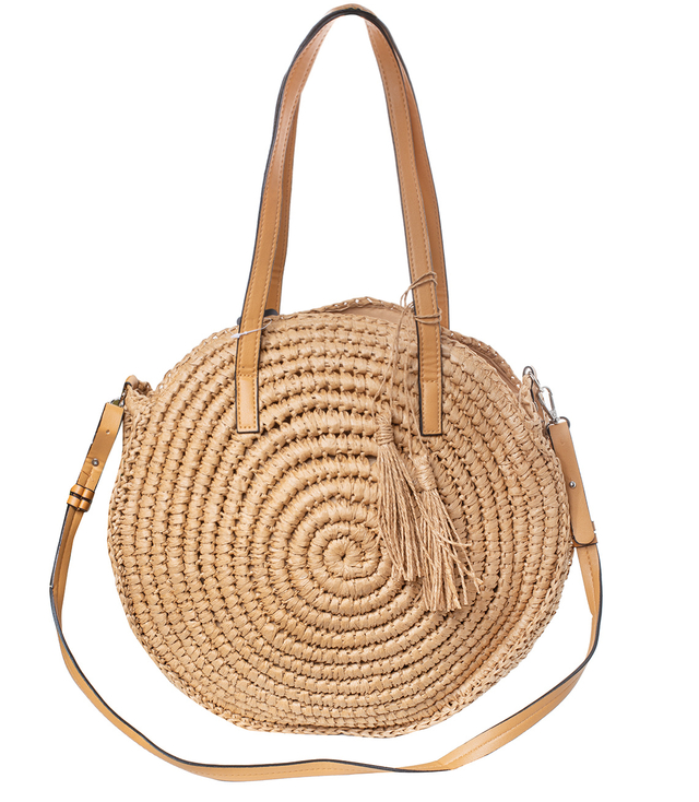 Round etnia bag shoulder shopper bag with strap