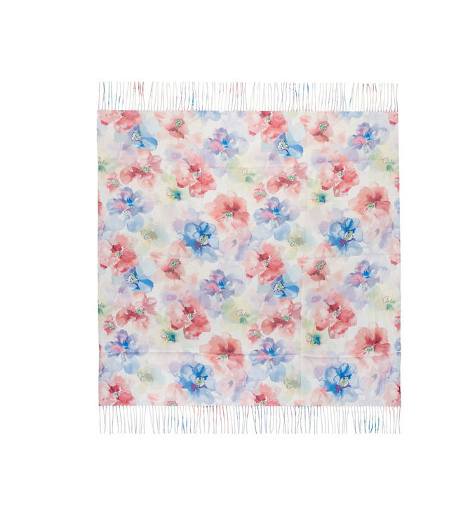 Women's floral pattern scarf 180x70
