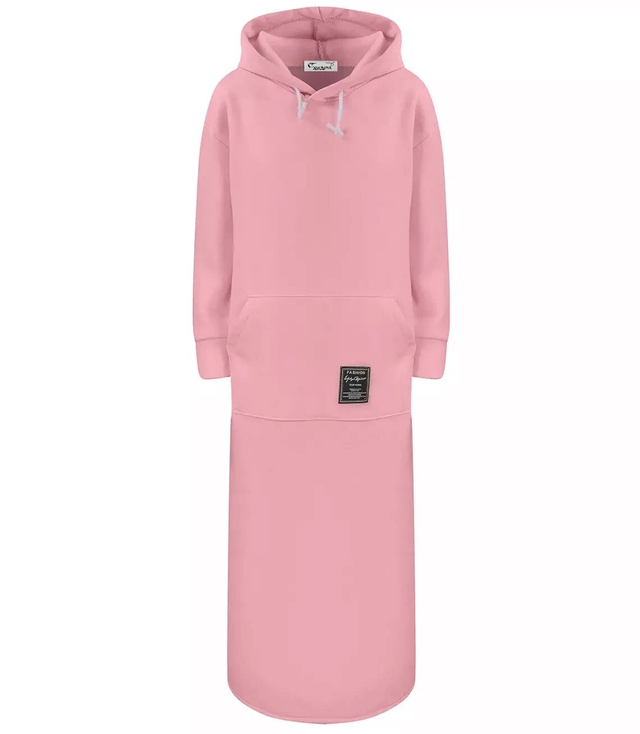 Long sweatshirt oversized tracksuit dress