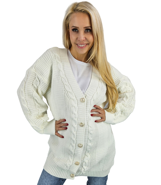 Warm, fashionable, loose women's sweater MATYLDA