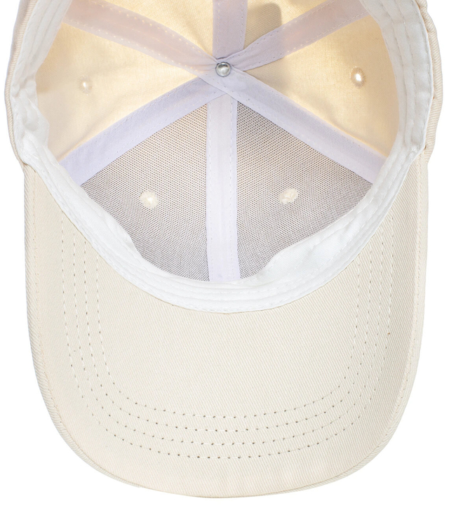 Children's baseball cap decorated with plastic bunny