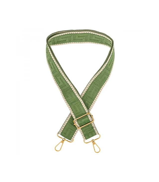 Fashionable braided wide purse strap adjustable