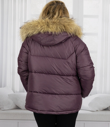 WINTER QUEEN warm winter jacket longer bomber jacket