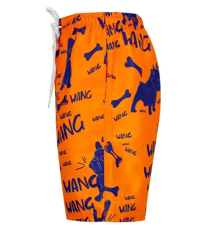 Men's short swim shorts in doggies print