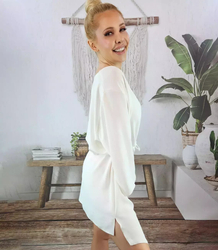Beautiful loose asymmetric mini dress