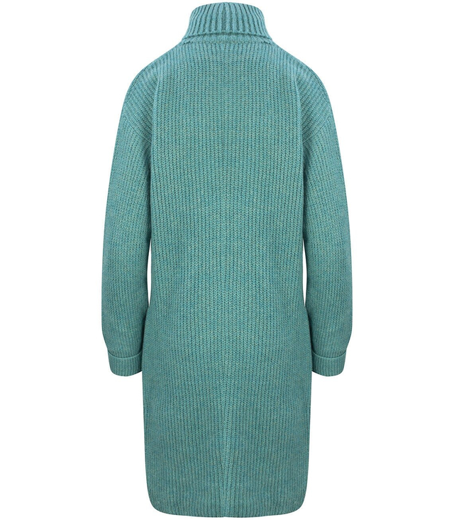 Gładki SWETER SUKIENKA dzianinowa GOLF