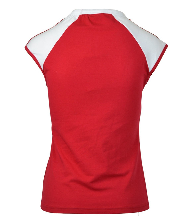 WOMEN'S POLAND WHITE-RED BLOUSE <3