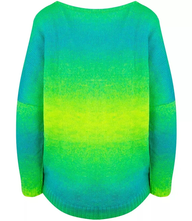 Warm women's oversize sweater beautiful OMBRE